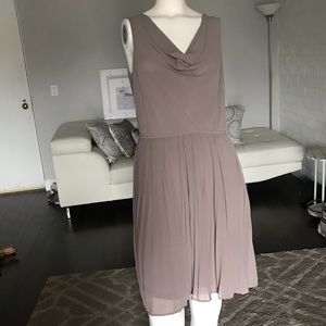 H&M Cowl Neck Pleated Skirt Dress
